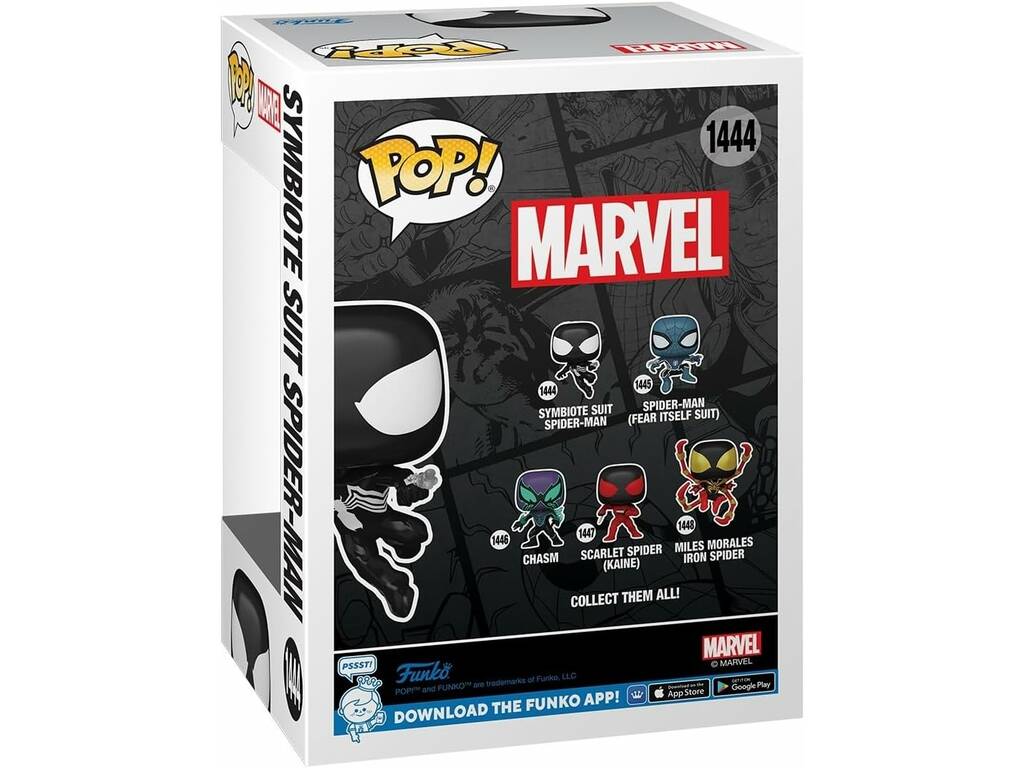 Funko Pop Marvel Figura Spiderman Traje Simbionte con Cabeza Oscilante