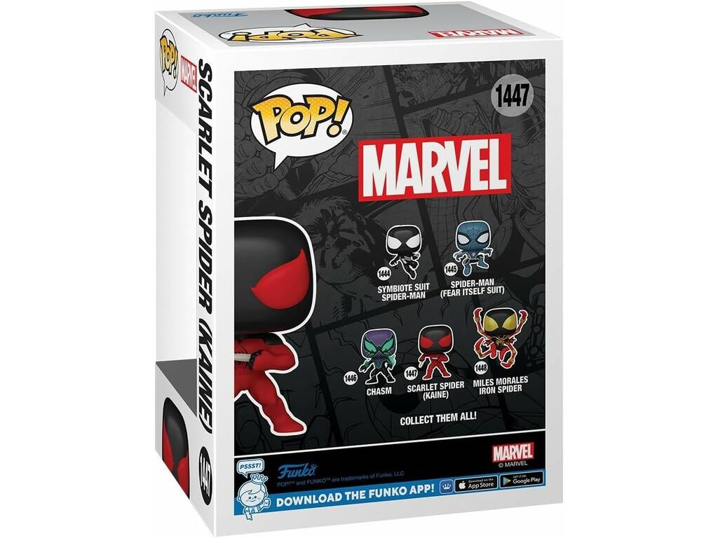 Funko Pop Marvel Figura Scarlet Spider Kaine con Cabeza Oscilante