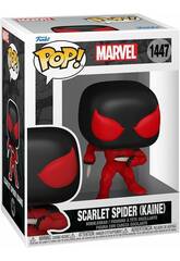 Funko Pop Marvel Scarlet Spider Figure Kaine avec la tte qui bouge