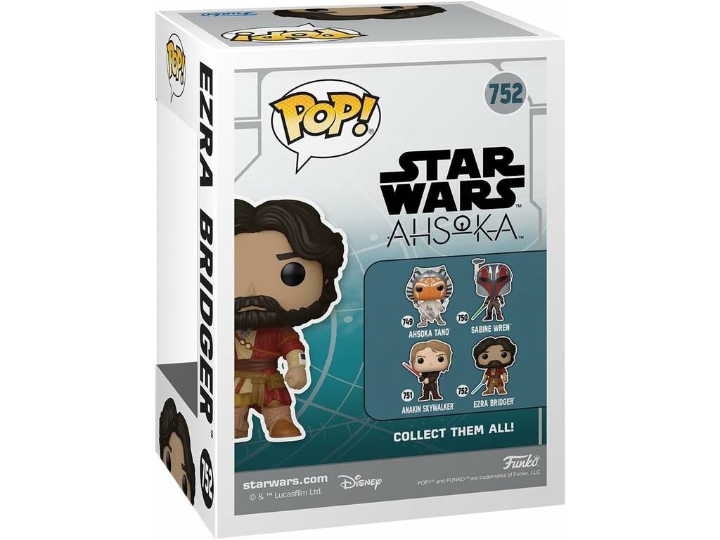 Funko Pop Star Wars Ahsoka Figura Ezra Bridger con Cabeza Oscilante