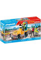 Playmobil Action Heroes Construccin de Carreteras