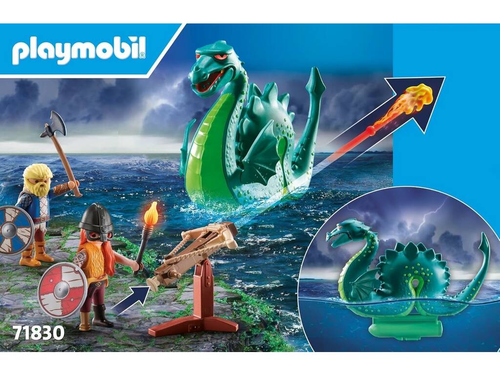 Playmobil Promo Packs Vikings avec monstre marin