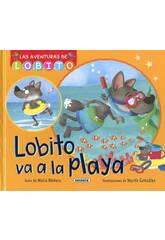 Livro As Aventuras do Lobito Vai  Praia