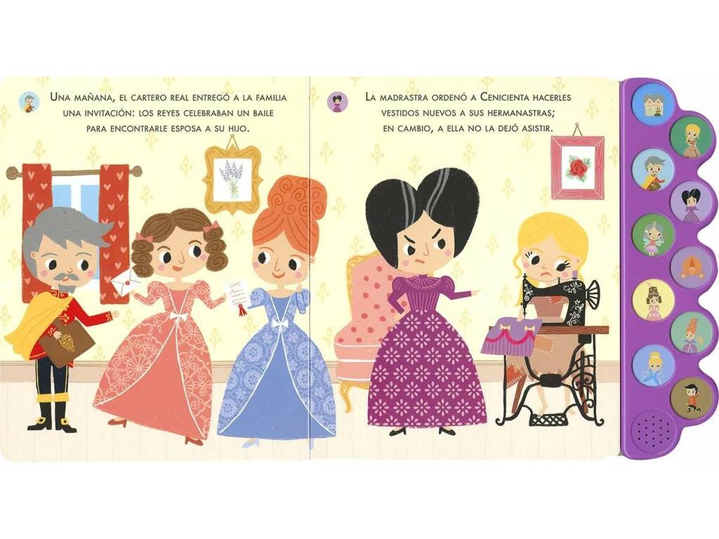 Livre Écoute l'histoire de Cendrillon avec des sons