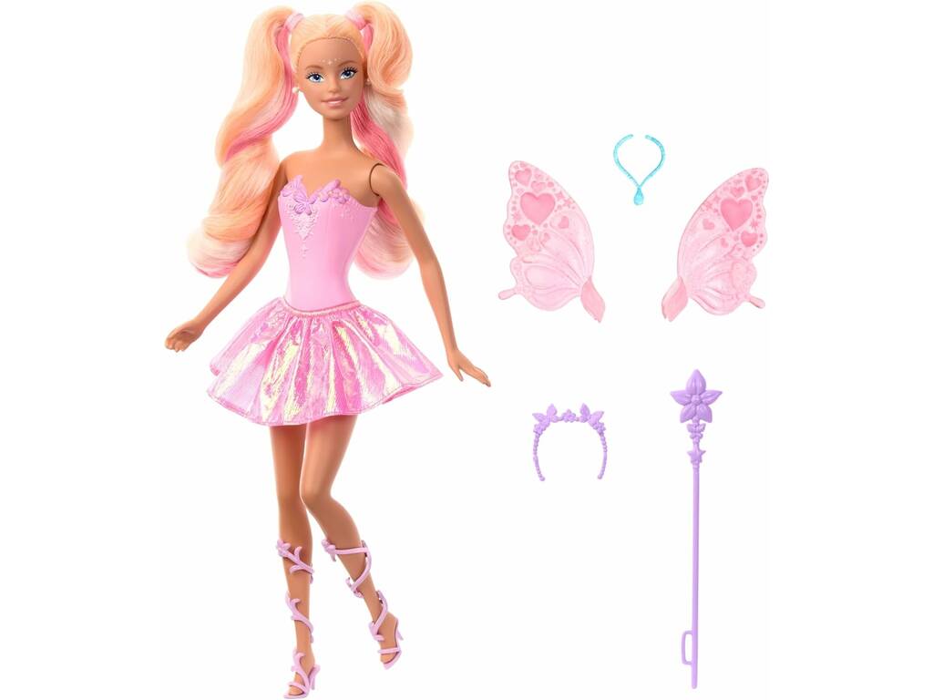 Barbie Color Change Boneca Fada Rosa