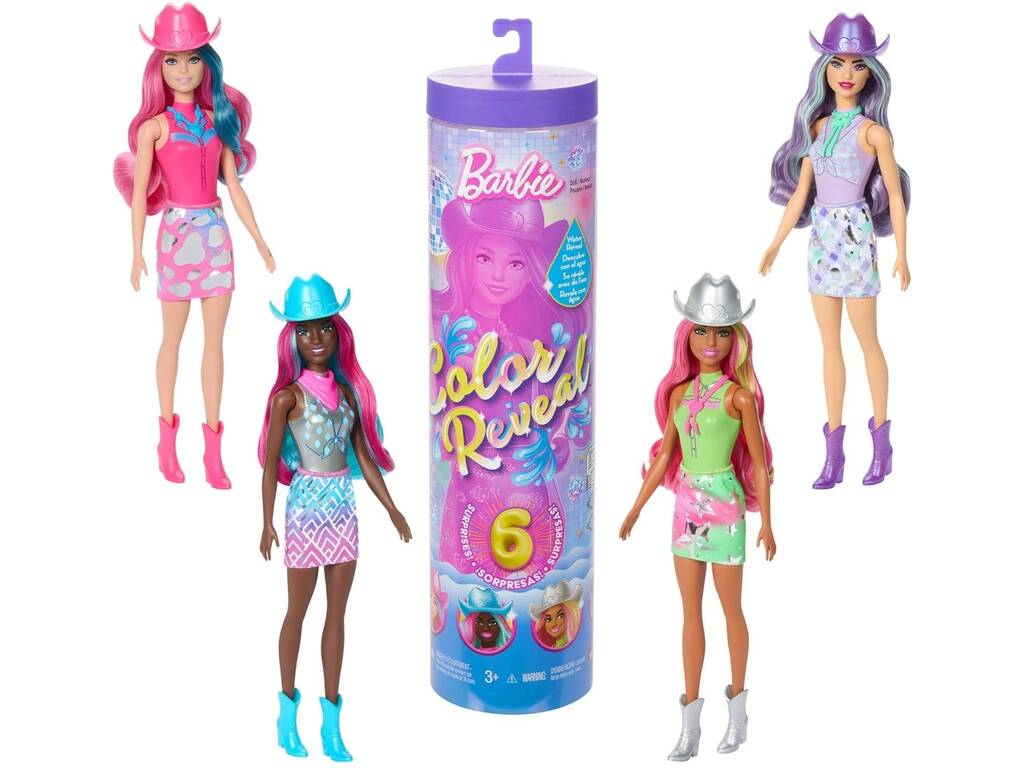 Poupée Barbie Color Reveal Disco Star Surprise avec accessoires