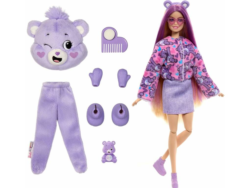 Poupée Barbie Cutie Reveal Loving Bears avec costume généreux