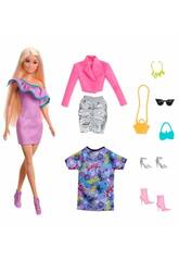 Barbie Mueca avec 3 tenues de soire et accessoires