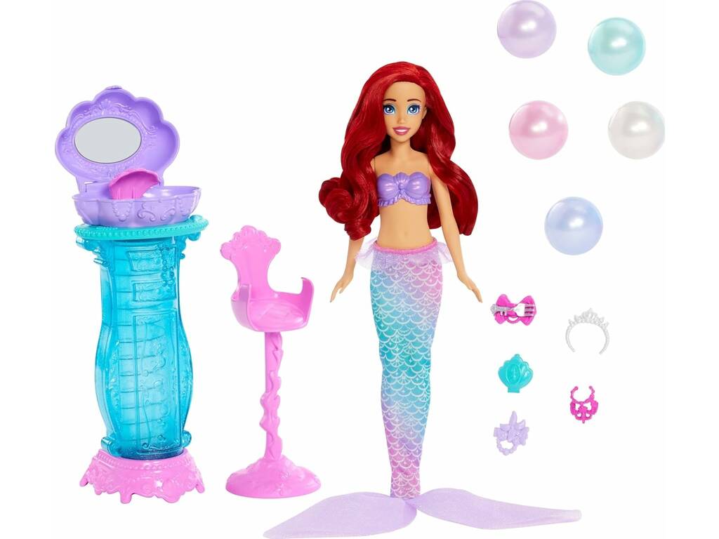 Principesse Disney Bambola Ariel con Spogliatoio Pieghevole