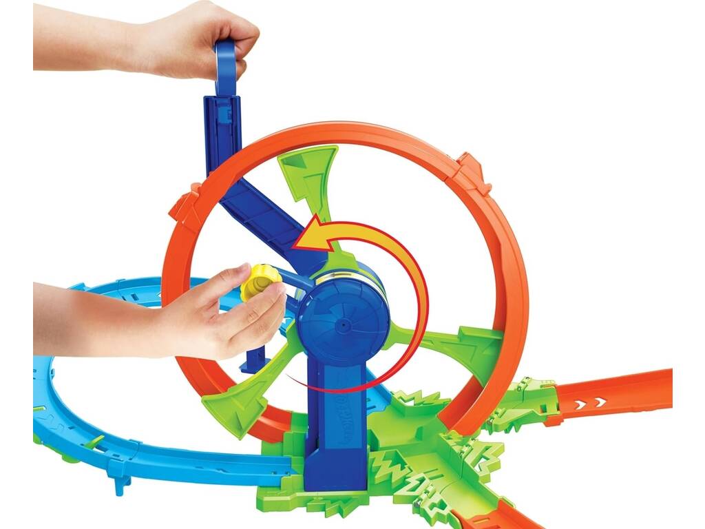 Hot Wheels Stunt Tracks Circuito Reto Turbina