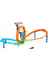 Hot Wheels Stunt Tracks Circuito Reto Turbina