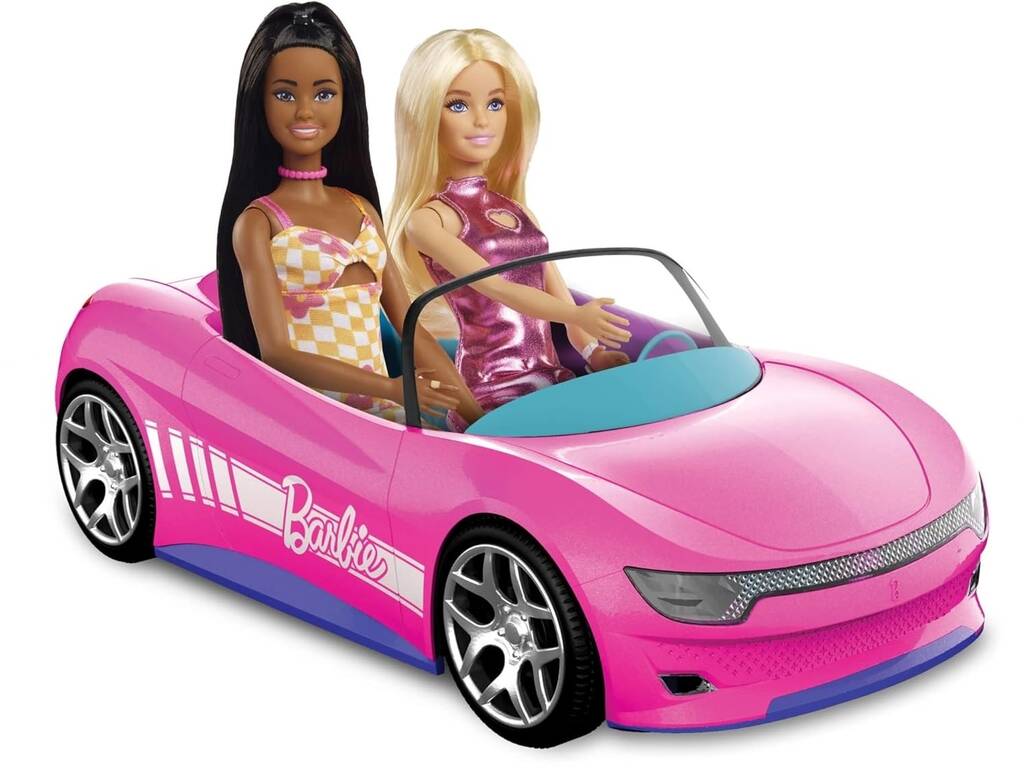 Hot Wheels RC Véhicule télécommandé décapotable rose Barbie