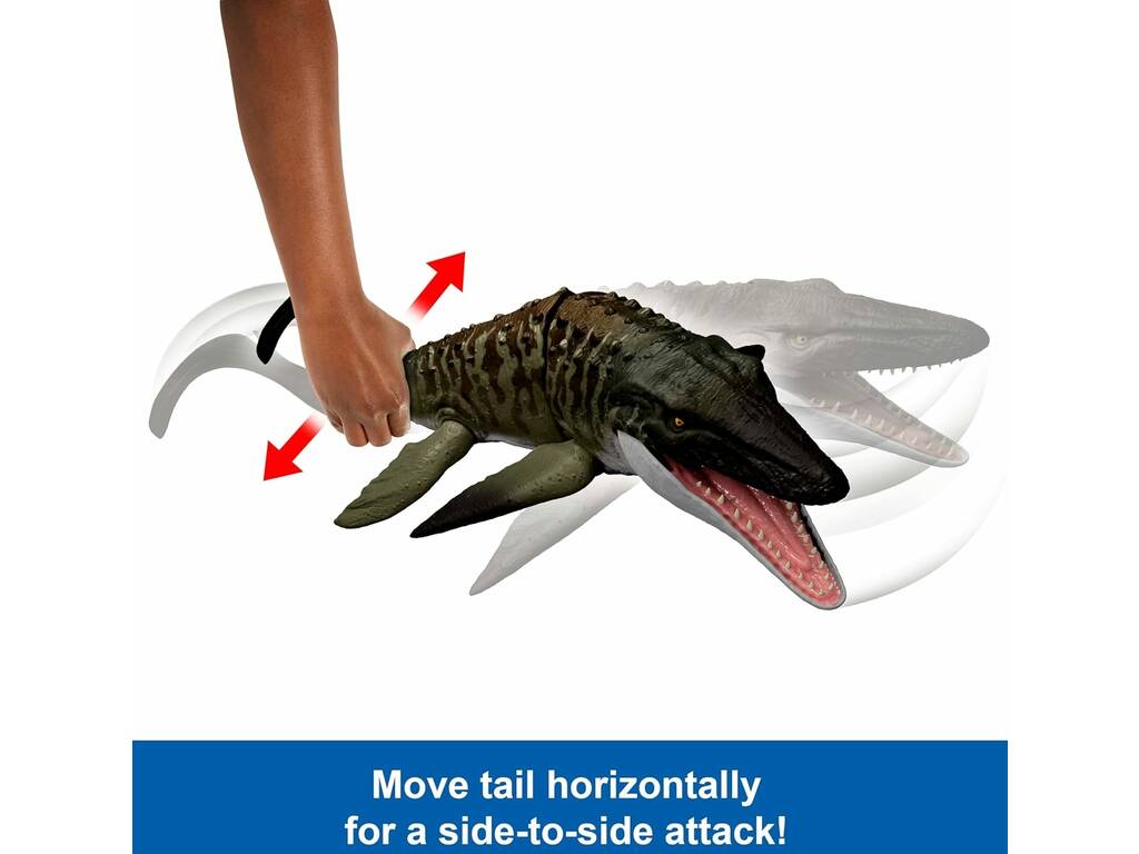 Jurassic World Rebirth Figurine Mosasaurus Bite’N Blast de 60 cm