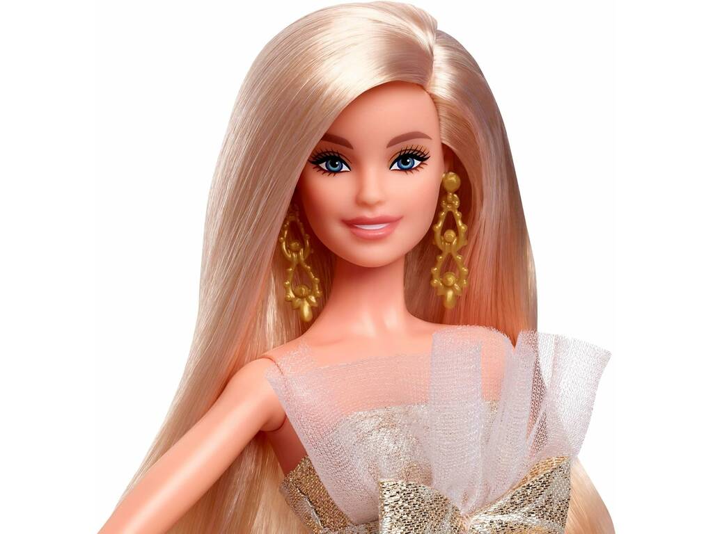 Barbie Signature Muñeca Rubia Holiday Joyeux Noel 2025