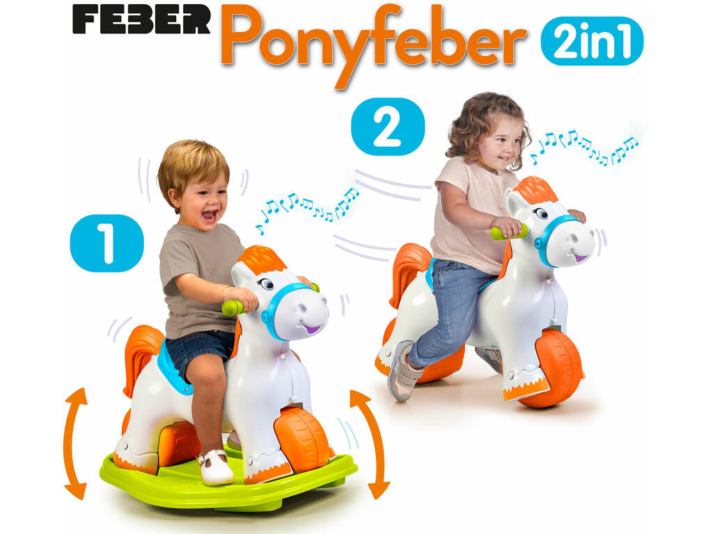 Andador Balancim Ponyfeber 2 em 1