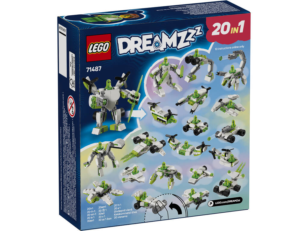 Lego Dreamzzz Aventuras de Z-Blob: Robots y Vehículos 20 en 1