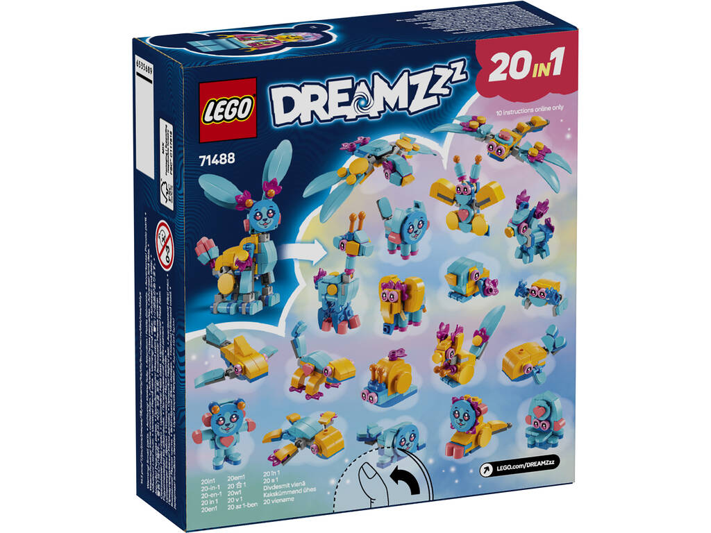 Lego Dreamzzz Aventuras de Bunchu: Animales Creativos 20 en 1