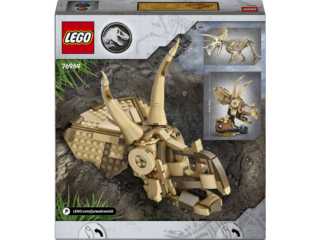 Lego Jurassic World Fossili di Dinosauro: Teschio di Triceratopo