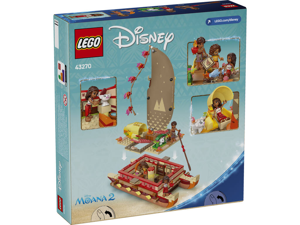 Lego Disney Vaiana 2 Canoa di Avventure di Vaiana