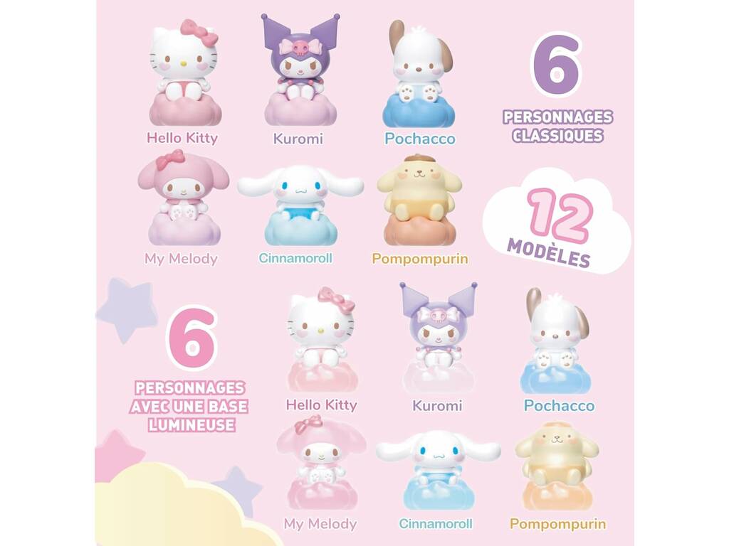 Hello Kitty and Friends Baby Angel Surprise Figure 4 cm avec lumière