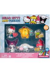 Hello Kitty And Friends Pack 6 figurines Rainbow Vibes avec accessoires