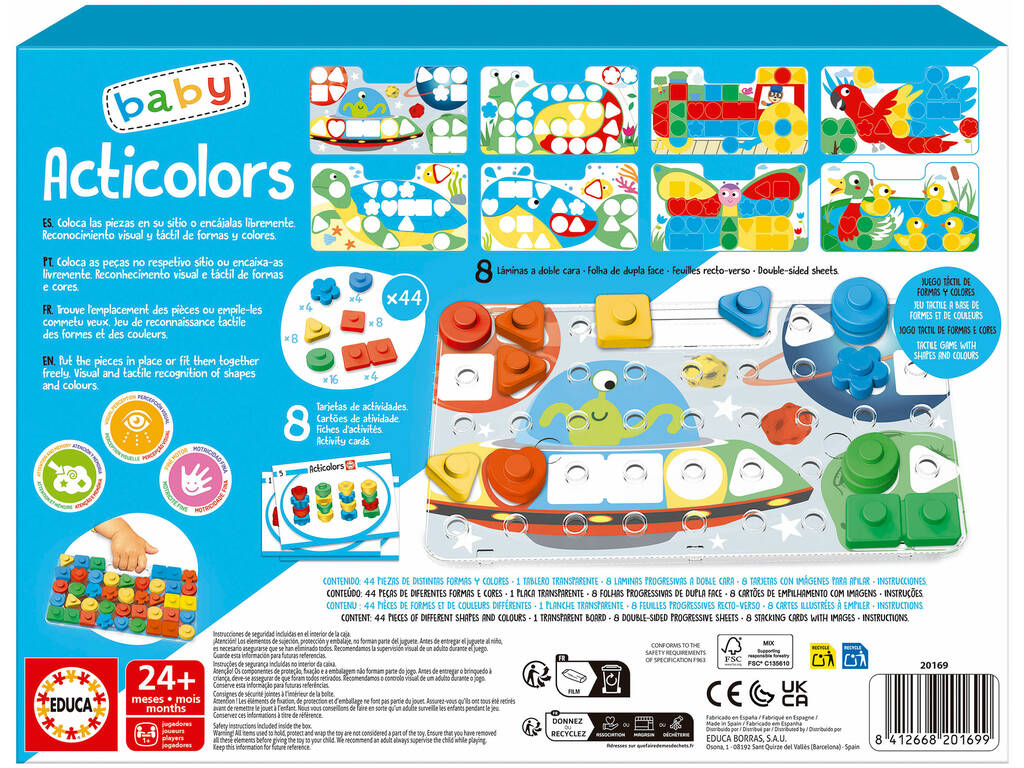 Acticolors Baby com 8 Lâminas e 44 Peças