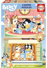 Puzzle in legno 2X16 Bluey
