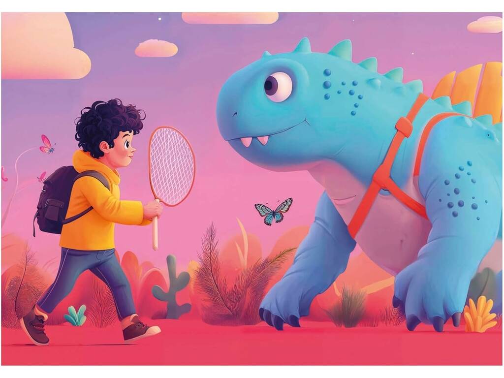 Puzzles progressifs 4 en 1 20-40-60-80 Friendly Dinos