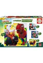 Puzzle progressivi 12-16-20-25 Dino Spidey