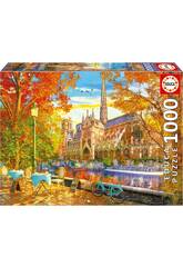 Puzzle 1000 L'automne  Notre Dame