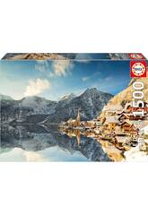 Puzzle 1500 Inverno em Hallstatt