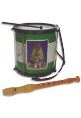 Tambour Rociero de 22 cm avec flûte