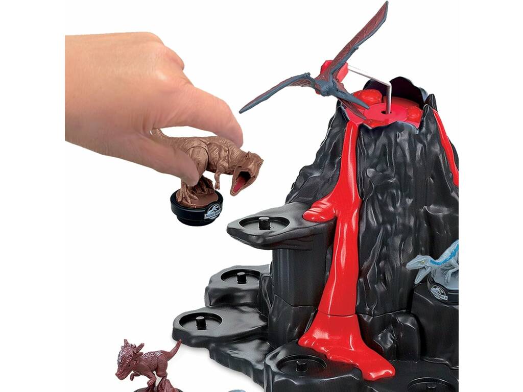 Jurassic World Vulcão Tremor com 8 Dinossauros