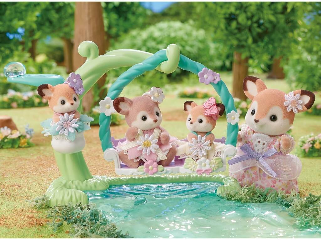 Sylvanian Families Le cerf dans la balançoire Bébés