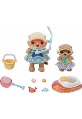 Sylvanian Families Set Sorelle Lontra Marina