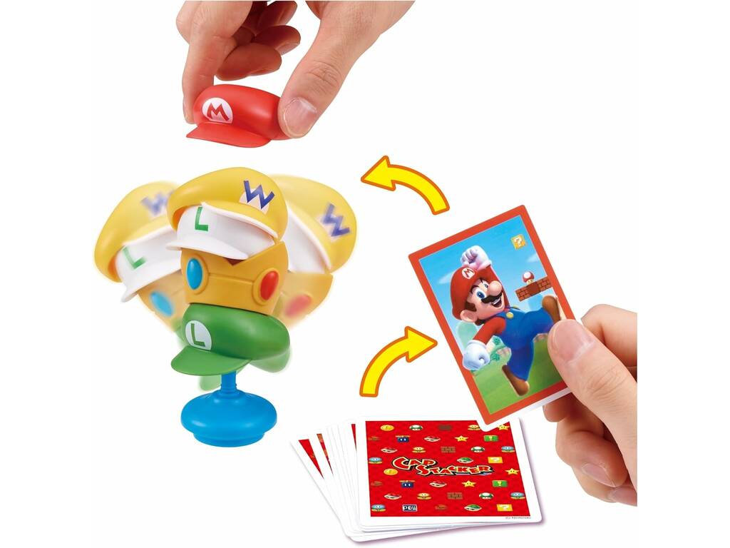 Jeu d'empilage de casquettes Super Mario