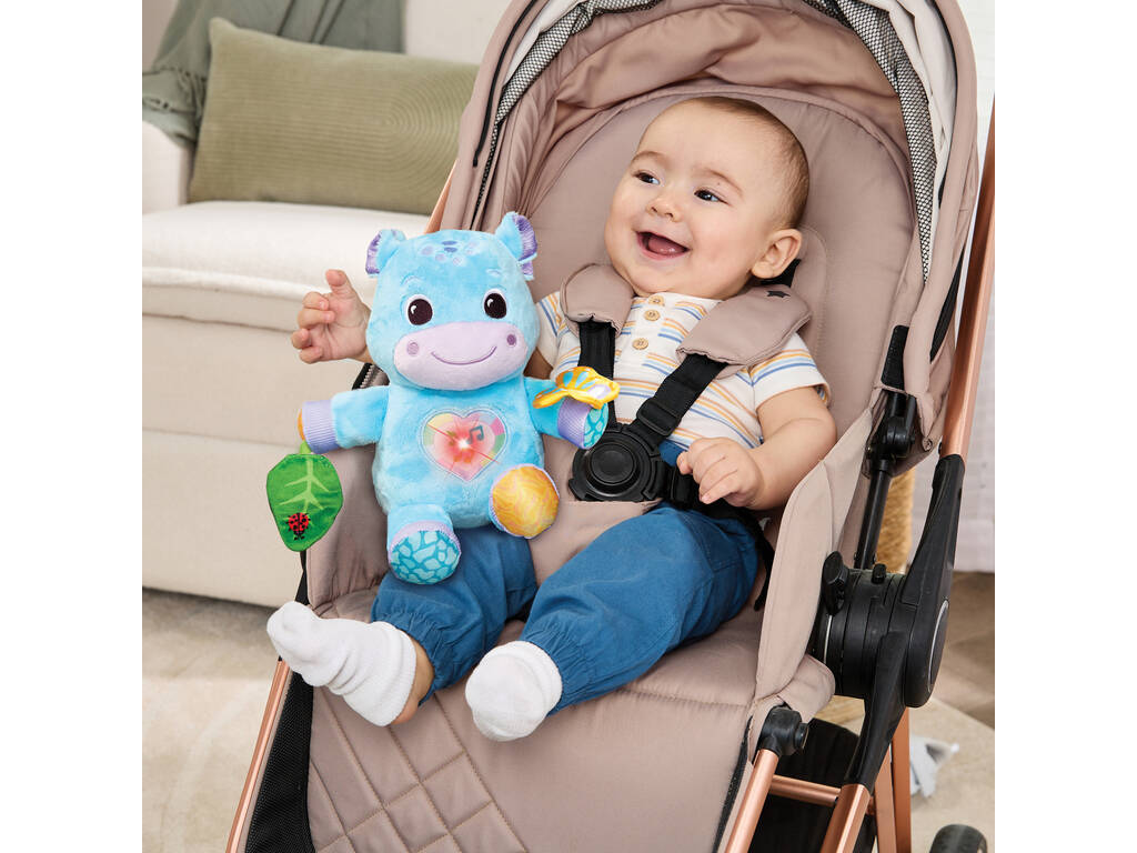 Jouet doux sensoriel Vtech Baby Cuddly Federhipo