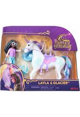 Unicorn Academy Pack Licorne Poupe Layla et Licorne Glacier