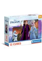 Puzzle 12 Cubos Disney Frozen