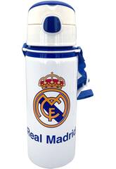 Real Madrid - Bouteille en aluminium de 600 ml avec poigne