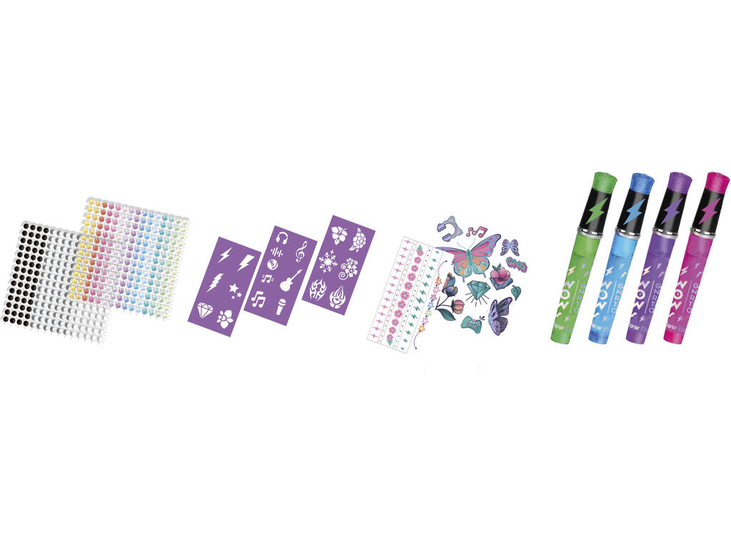 WOW Generation Set de stylos à paillettes pour tatouage