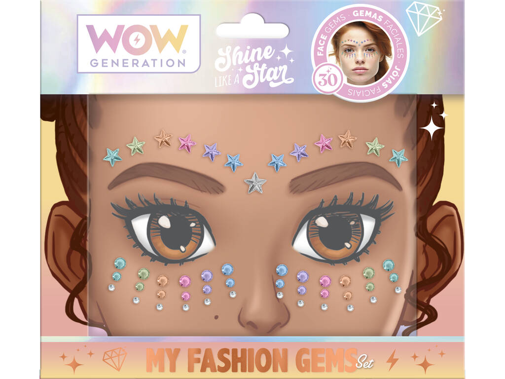 Les pierres précieuses pour le visage de Wow Generation