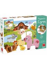 Ferme magntique avec 12 animaux et scnarios