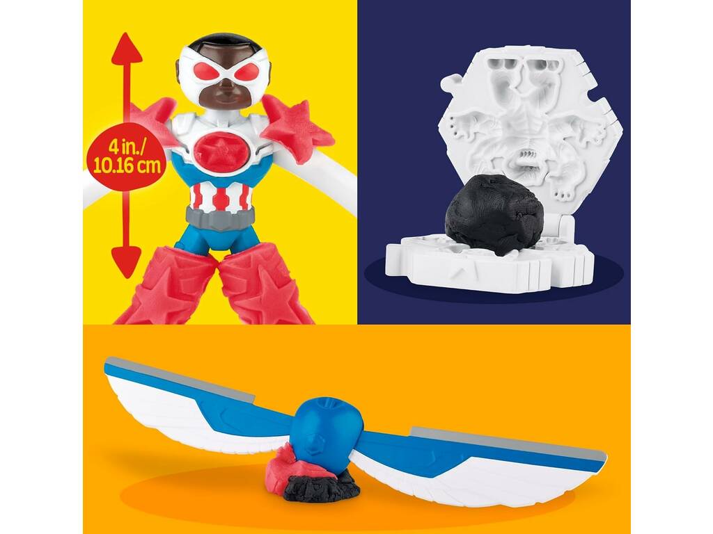 Playdoh Marvel Set Moto Cortadora del Capitán América