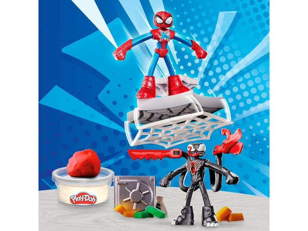 Playdoh Marvel Spiderman Lance et attrape