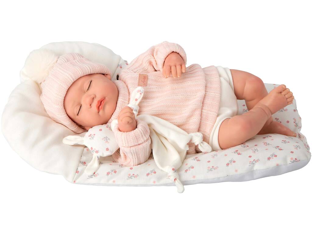 Muñeca Bebé Reborn Daira de 45 Cm con Cojin y Dou Dou