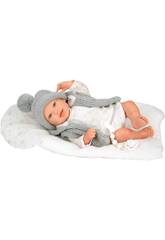 Boneca Beb Reborn Daniela de 45 cm com Almofada
