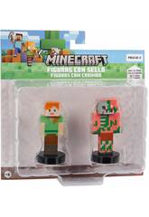 Minecraft Pack di 2 figurine con timbro