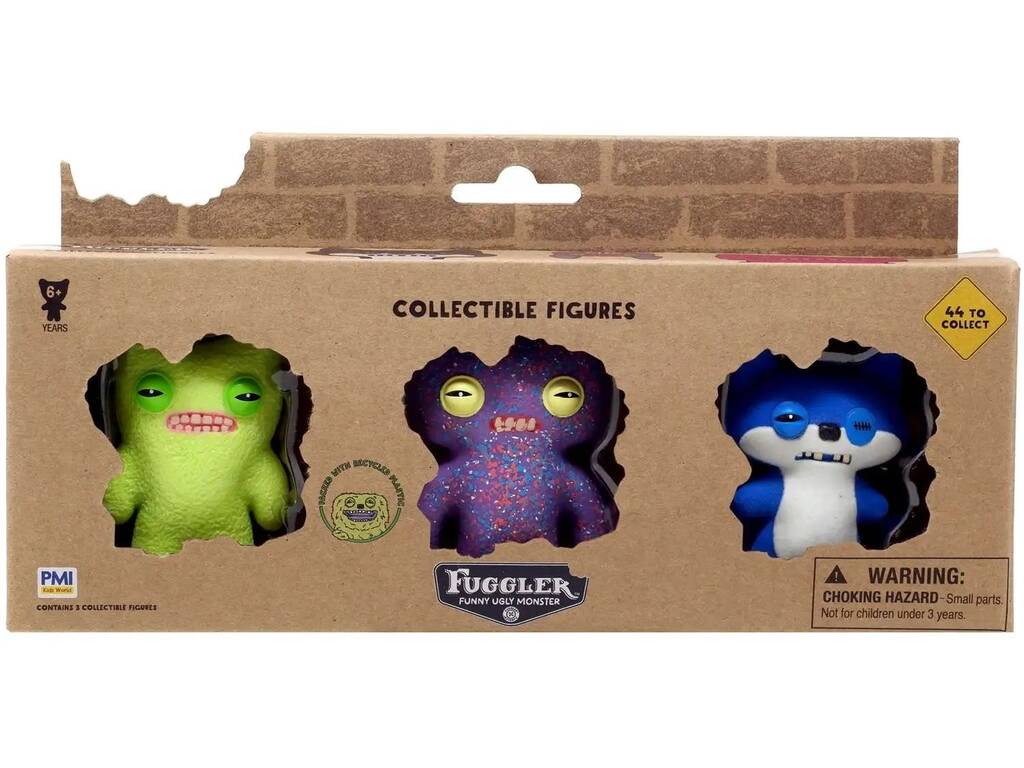 Fuggler Pack 3 Figuras Coleccionables de 7 cm