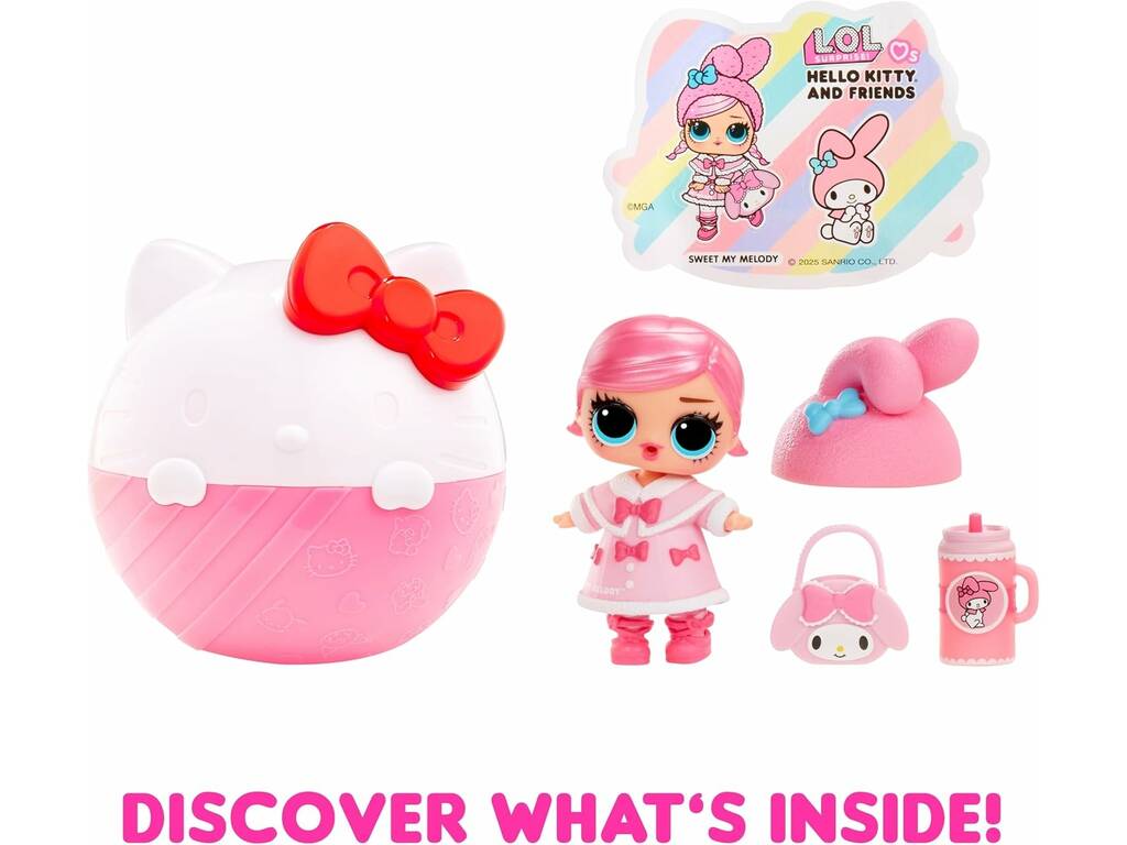 LOL Surprise Hello Kitty And Friends Poupée surprise avec accessoires